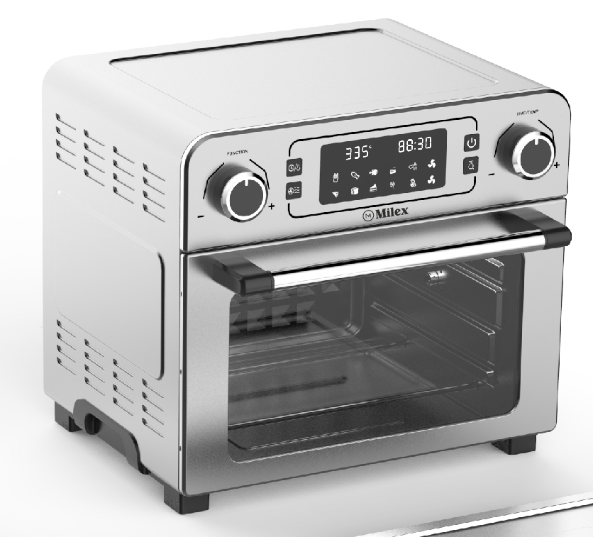 Milex - 23liter Airfryer oven with Rotisserie
